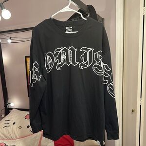 Black Long Sleeve Graphic Tee